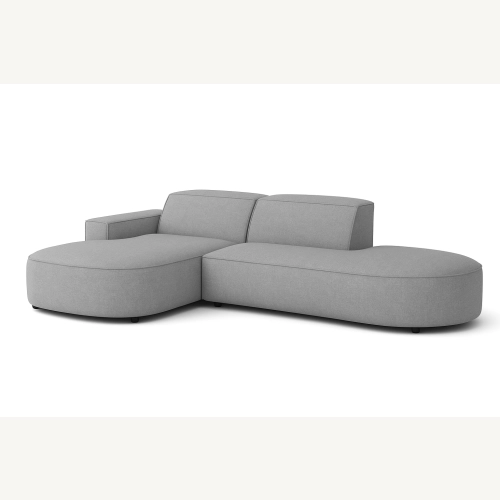 Olio Autentico Sofa narożna w kształcie litery L Tkanina Raven 7